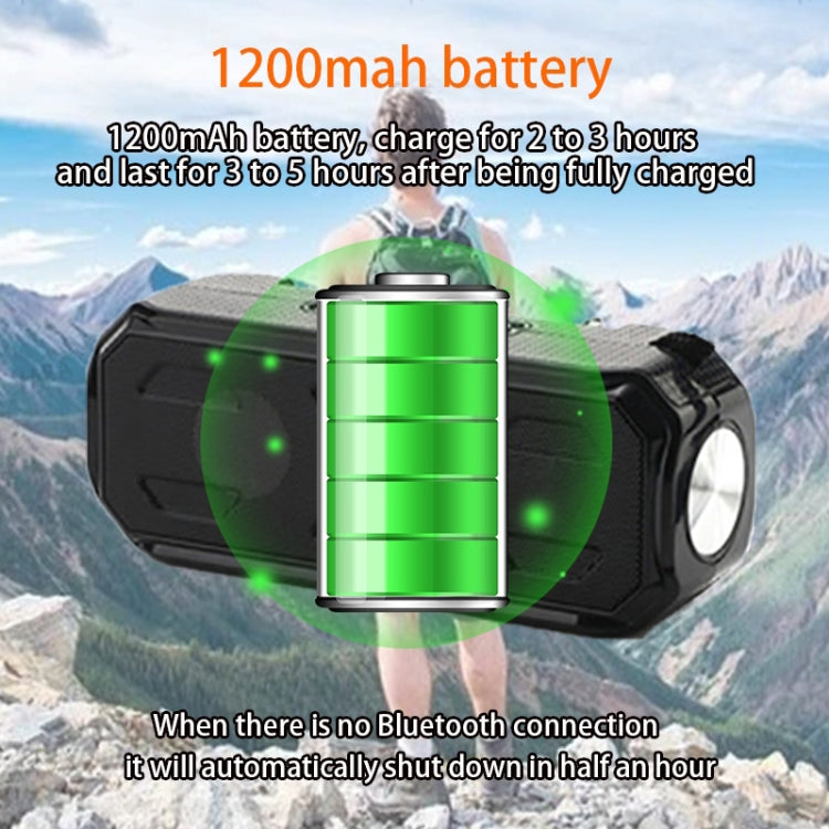 T&G TG280 Solar Power Charging Bluetooth Speakers with Flashlight, Support TF Card / FM / 3.5mm AUX / U Disk / Hands-free Call(Gray) - Desktop Speaker by T&G | Online Shopping UK | buy2fix