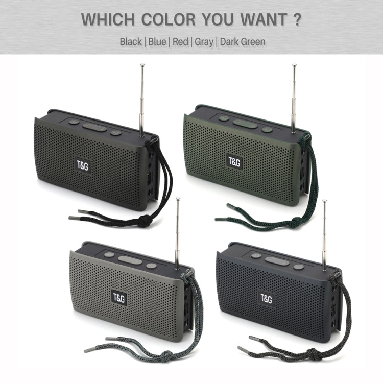 T&G TG282 Portable Bluetooth Speakers with Flashlight, Support TF Card / FM / 3.5mm AUX / U Disk / Hands-free Call(Black) - Desktop Speaker by T&G | Online Shopping UK | buy2fix