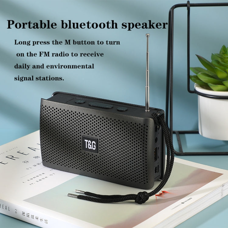 T&G TG282 Portable Bluetooth Speakers with Flashlight, Support TF Card / FM / 3.5mm AUX / U Disk / Hands-free Call(Gray) - Desktop Speaker by T&G | Online Shopping UK | buy2fix