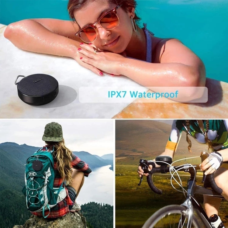 S360 Portable Outdoor Bikes Bluetooth Speaker IPX7 Waterproof Dust-proof Shockproof Speaker, Support TF(Black) - Waterproof Speaker by buy2fix | Online Shopping UK | buy2fix