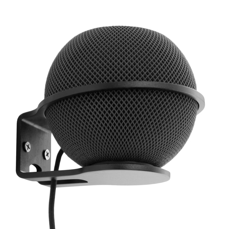 Universal Speaker Holder Wall Mount Aluminum Alloy Hanger Bracket For Apple HomePod Mini(black) - Speaker Bracket by buy2fix | Online Shopping UK | buy2fix