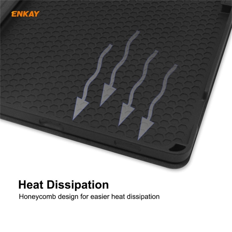 For Samsung Galaxy Tab A7 10.4 T500 / T505 2020 / 2022 ENKAY Cow Texture TPU Leather Smart Case(Black) - Other Galaxy Tab PC by ENKAY | Online Shopping UK | buy2fix