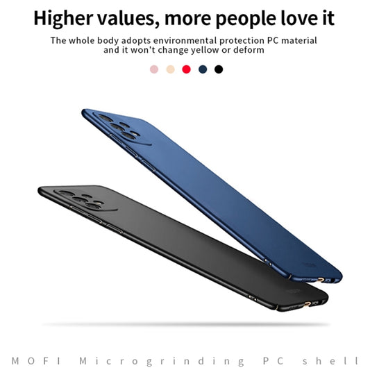 For Samsung Galaxy A52 5G / 4G MOFI Frosted PC Ultra-thin Hard Case(Blue) by MOFI