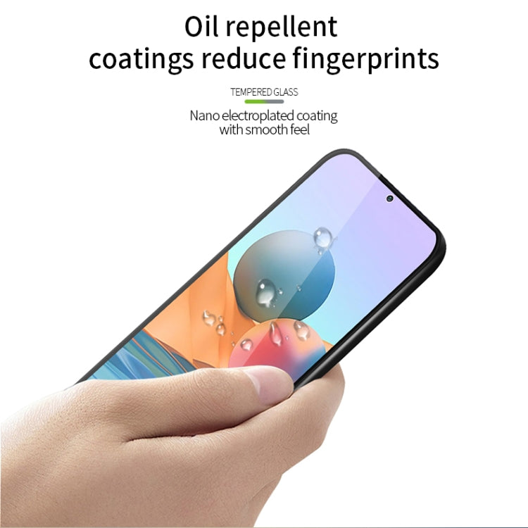 For Xiaomi Redmi Note 10 Pro / Note 10 Pro Max PINWUYO 9H 3D Curved Full Screen Explosion-proof Tempered Glass Film(Black) - by PINWUYO | Online Shopping UK | buy2fix