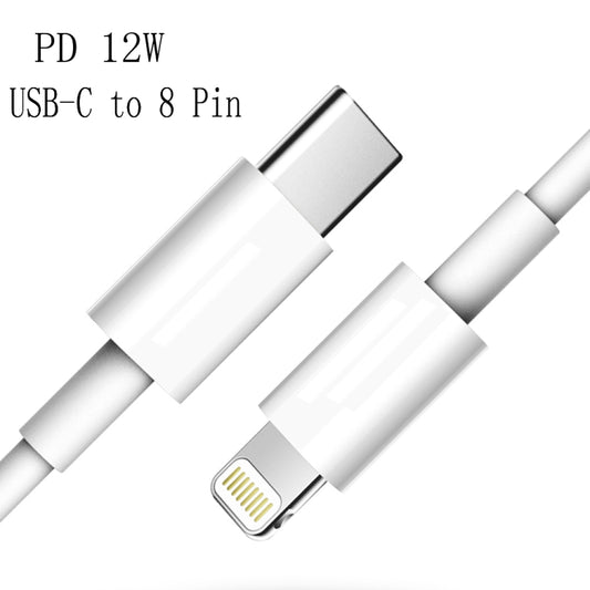 XJ-61 12W USB-C / Type-C to 8 Pin PD Fast Charging Cable, Cable Length:2m by buy2fix