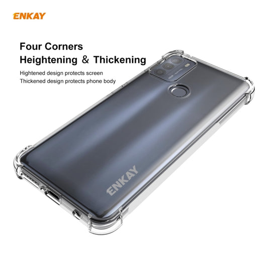 For Motorola Moto G50 ENKAY Hat-Prince Clear TPU Shockproof Case Soft Anti-slip Cover by ENKAY