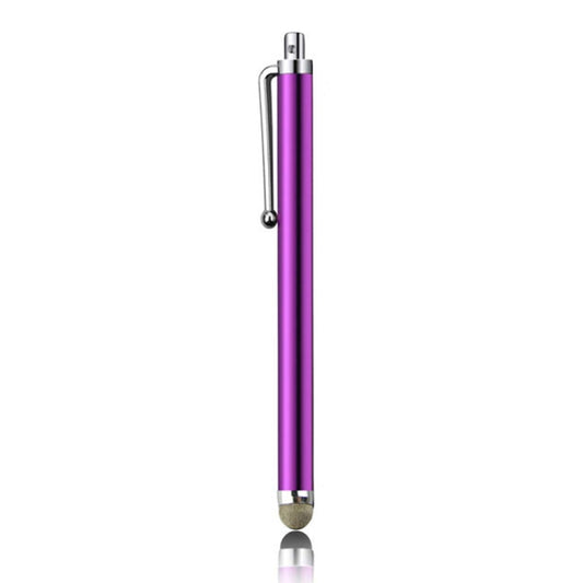 AT-19 Silver Fiber Pen Tip Stylus Capacitive Pen Mobile Phone Tablet Universal Touch Pen(Purple) by buy2fix