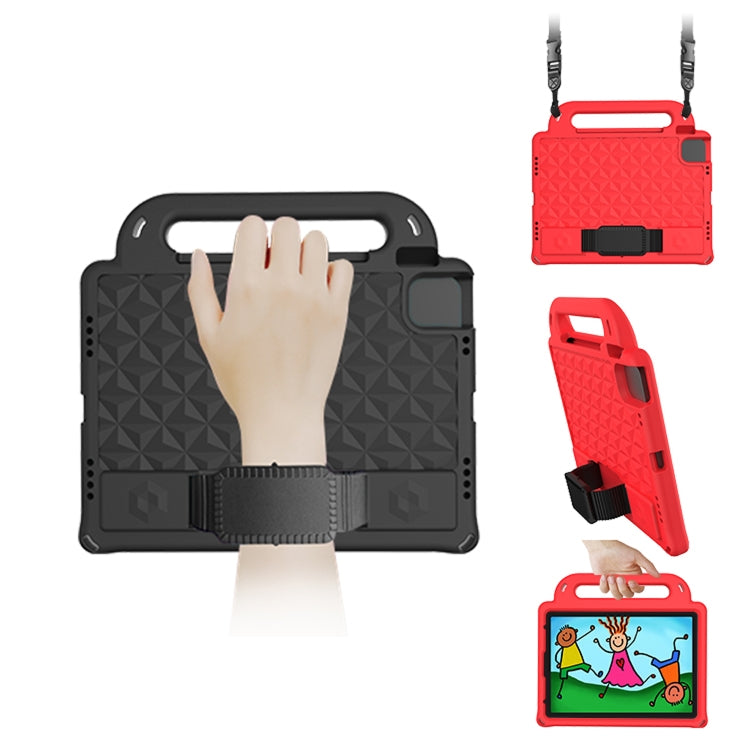 For iPad Pro 11 2020 Diamond Series EVA Anti-Fall Shockproof Sleeve Protective Shell Tablet Case with Holder & Strap(Blue) - iPad Pro 11 (2020) Cases by buy2fix | Online Shopping UK | buy2fix