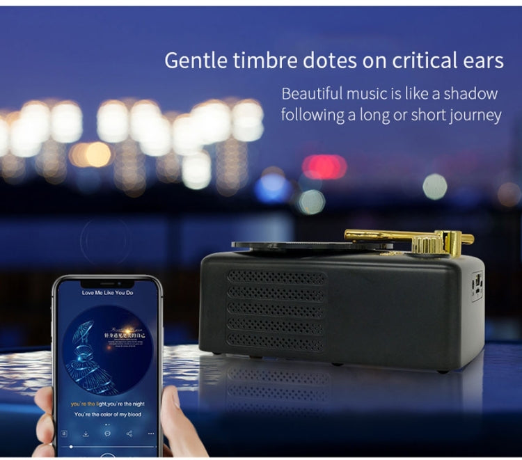Retro style,built-in high-sensitivity FM receiving antenna,long-term voyage - Desktop Speaker by buy2fix | Online Shopping UK | buy2fix