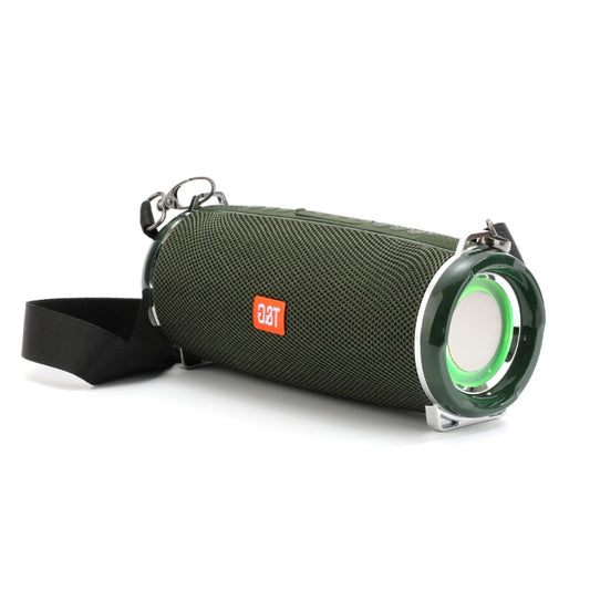T&G TG192 LED Flashing Light Portable Wireless Bass 3D Stereo Bluetooth Speaker, Support FM / TF Card / USB(Green) - Desktop Speaker by T&G | Online Shopping UK | buy2fix