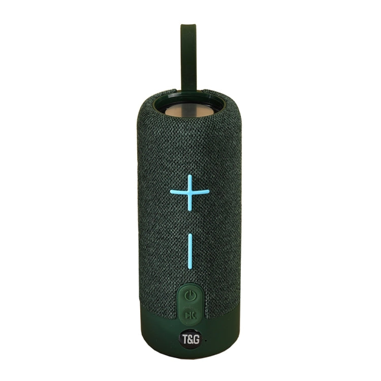 T&G TG619 Portable Bluetooth Wireless Speaker Waterproof Outdoor Bass Subwoofer Support AUX TF USB(Green) - Desktop Speaker by T&G | Online Shopping UK | buy2fix