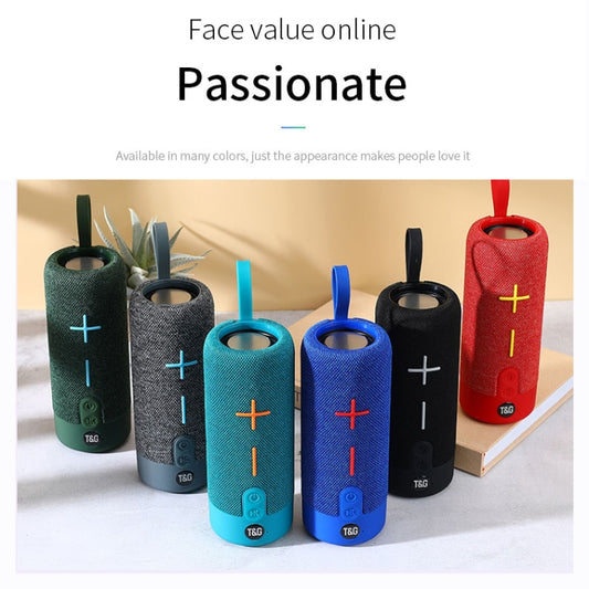 T&G TG619 Portable Bluetooth Wireless Speaker Waterproof Outdoor Bass Subwoofer Support AUX TF USB(Gray) - Desktop Speaker by T&G | Online Shopping UK | buy2fix