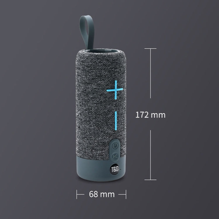 T&G TG619 Portable Bluetooth Wireless Speaker Waterproof Outdoor Bass Subwoofer Support AUX TF USB(Blue) - Desktop Speaker by T&G | Online Shopping UK | buy2fix