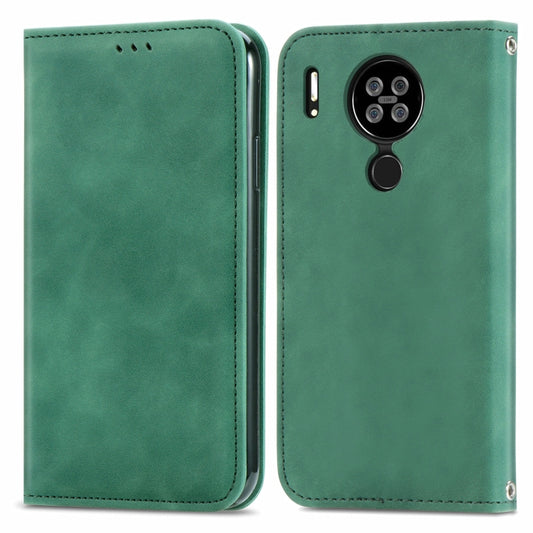 For Blackview A80 / A80s Retro Skin Feel Business Magnetic Horizontal Flip Leather Case with Holder & Card Slots & Wallet & Photo Frame(Green) by buy2fix