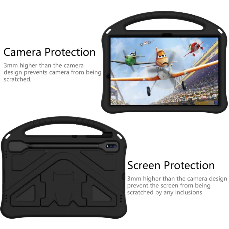 For Huawei MatePad Pro 12.6 2021 EVA Flat Anti Falling Protective Case Shell with Holder(Black) - Huawei by buy2fix | Online Shopping UK | buy2fix
