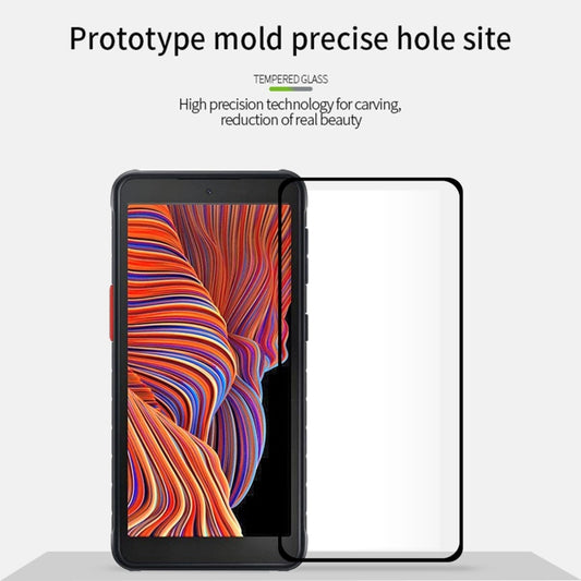 For Samsung Galaxy Xcover 5 MOFI 9H 2.5D Full Screen Tempered Glass Film(Black) by MOFI