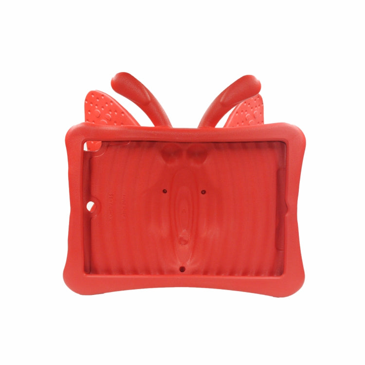 For iPad 10.2 2021 Butterfly Bracket Style EVA Children Falling Proof Cover Protective Case(Red) - iPad 10.2 Cases by buy2fix | Online Shopping UK | buy2fix