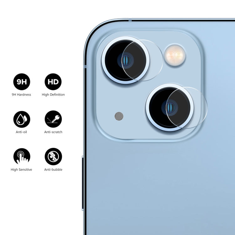 For iPhone 13 10 Set ENKAY Hat-Prince Case Friendly Tempered Glass Camera Lens Film Anti-Scratch Protector - iPhone 13 Tempered Glass by ENKAY | Online Shopping UK | buy2fix