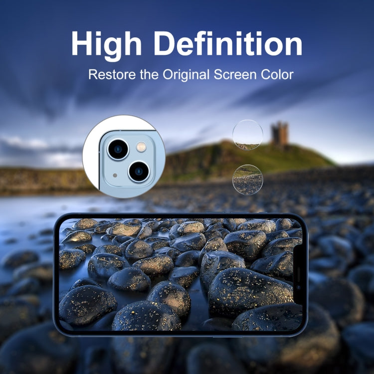 For iPhone 13 10 Set ENKAY Hat-Prince Case Friendly Tempered Glass Camera Lens Film Anti-Scratch Protector - iPhone 13 Tempered Glass by ENKAY | Online Shopping UK | buy2fix
