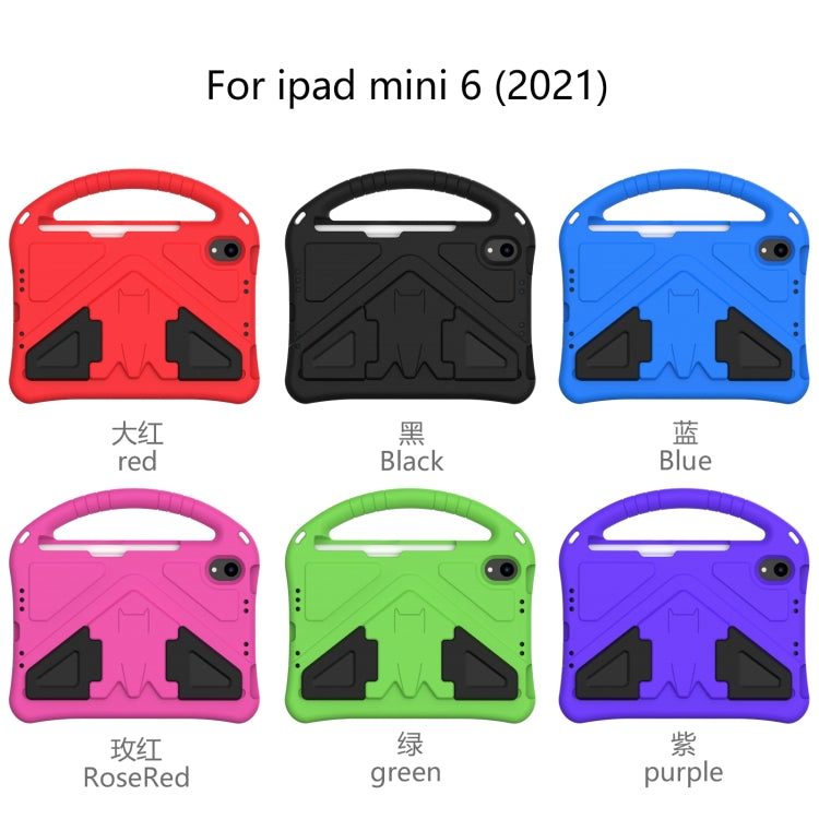For iPad mini 6 / mini 2024 EVA Shockproof Tablet Case with Holder(Black) - iPad mini 6 Cases by buy2fix | Online Shopping UK | buy2fix