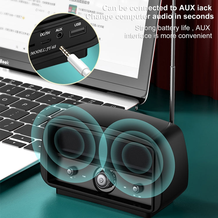 OneDer JY68 Wireless Bluetooth Speaker 3D Surround Stereo FM Radio Music Player Subwoofer(Green) - Desktop Speaker by OneDer | Online Shopping UK | buy2fix
