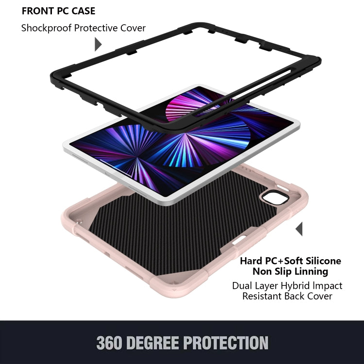 Pure Color PC + Silicone Anti-drop Tablet Tablet Case with Butterfly Holder & Pen Slot For iPad Pro 11 2018 & 2020 & 2021 & Air 2020 10.9 - iPad Pro 11 (2022/2021) Cases by buy2fix | Online Shopping UK | buy2fix