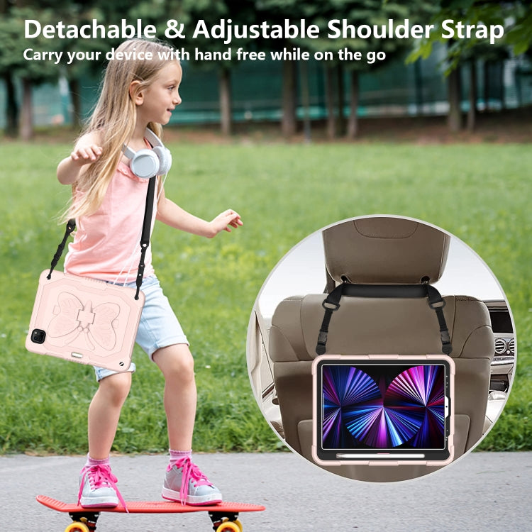 Pure Color PC + Silicone Anti-drop Tablet Tablet Case with Butterfly Holder & Pen Slot For iPad Pro 11 2018 & 2020 & 2021 & Air 2020 10.9 - iPad Pro 11 (2022/2021) Cases by buy2fix | Online Shopping UK | buy2fix