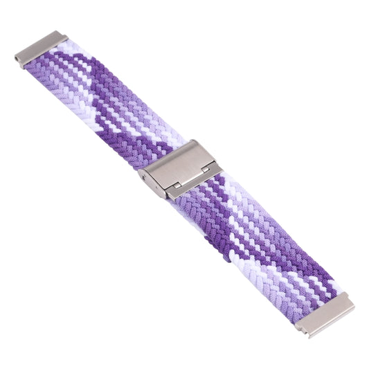 For Samsung Galaxy Watch 4 / Watch 5 20mm Nylon Braided Metal Buckle Watch Band(Z Purple) by buy2fix