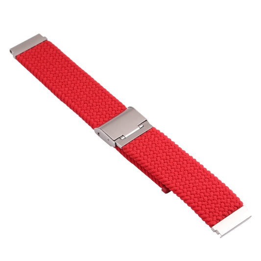 For Samsung Galaxy Watch 4 / Watch 5 20mm Nylon Braided Metal Buckle Watch Band(Red) by buy2fix