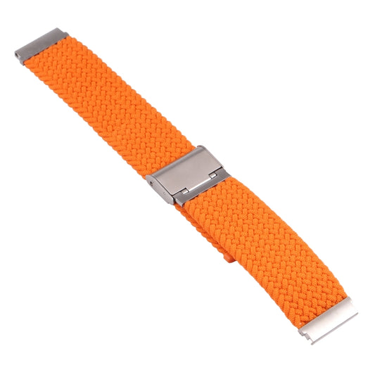 For Samsung Galaxy Watch 4 / Watch 5 20mm Nylon Braided Metal Buckle Watch Band(Orange) by buy2fix
