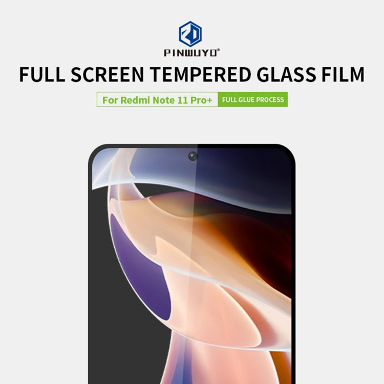 For Xiaomi Redmi Note 11 Pro / Note 11 Pro+ PINWUYO 9H 2.5D Full Screen Tempered Glass Film(Black) - by PINWUYO | Online Shopping UK | buy2fix