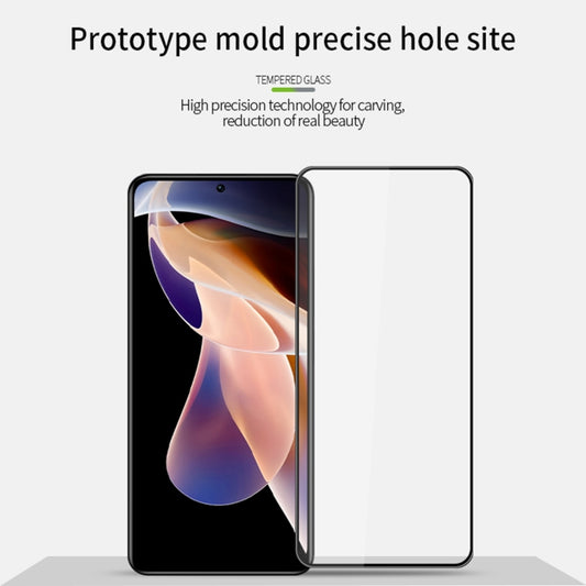 For Xiaomi Redmi Note 11 Pro / Note 11 Pro+ PINWUYO 9H 3D Curved Full Screen Explosion-proof Tempered Glass Film(Black) by PINWUYO