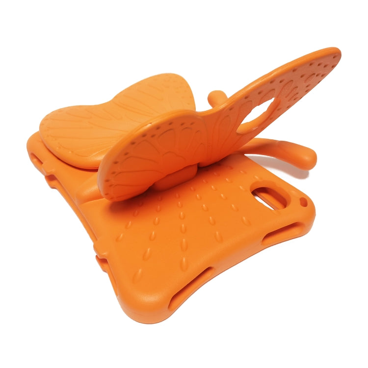 For iPad mini 6 / mini 2024 Butterfly Bracket EVA Shockproof Tablet Case(Orange) - iPad mini 6 Cases by buy2fix | Online Shopping UK | buy2fix