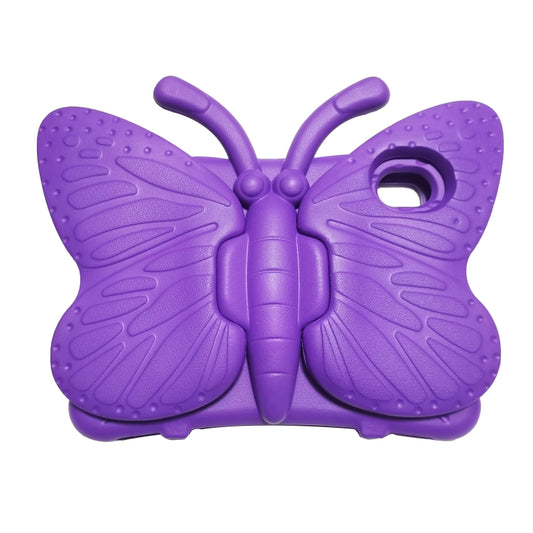For iPad mini 6 / mini 2024 Butterfly Bracket EVA Shockproof Tablet Case(Purple) - iPad mini 6 Cases by buy2fix | Online Shopping UK | buy2fix