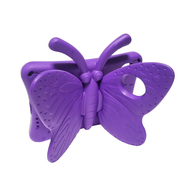 For iPad mini 6 / mini 2024 Butterfly Bracket EVA Shockproof Tablet Case(Purple) - iPad mini 6 Cases by buy2fix | Online Shopping UK | buy2fix