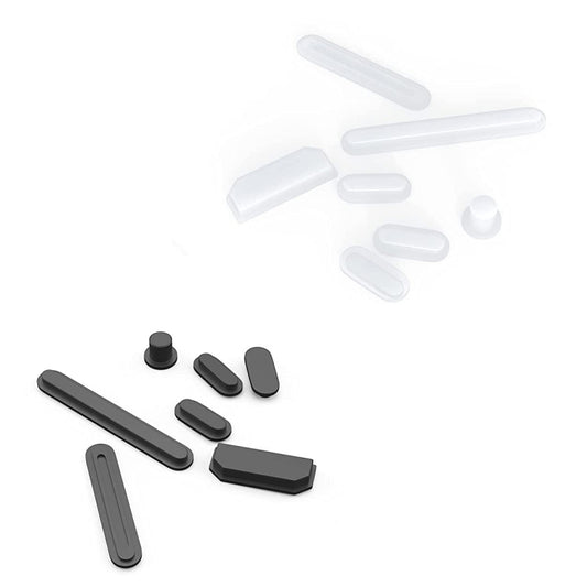 ENKAY Hat-Prince Silicone Anti-dust Plugs for MacBook Air 13.6 2022/2024 A2681 (M2) / A3113 (M3) (Black) by ENKAY