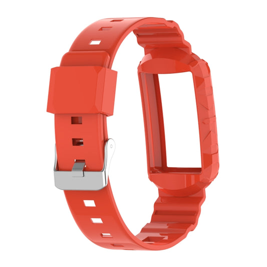 For Fitbit Charge 5 Silicone One Body Armor Watch Band(Orange) by buy2fix