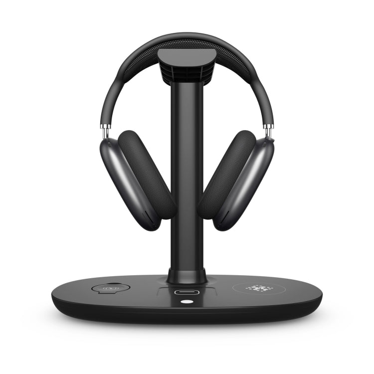 B-15A 4 in 1 Headset Holder Wireless Charger for Smart Phone & iWatch & Airpods - Wireless Charger by buy2fix | Online Shopping UK | buy2fix