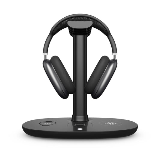 B-15A 4 in 1 Headset Holder Wireless Charger for Smart Phone & iWatch & Airpods - Wireless Charger by buy2fix | Online Shopping UK | buy2fix