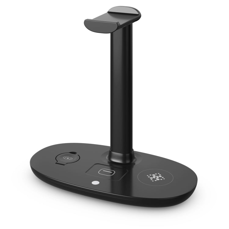 B-15A 4 in 1 Headset Holder Wireless Charger for Smart Phone & iWatch & Airpods - Wireless Charger by buy2fix | Online Shopping UK | buy2fix