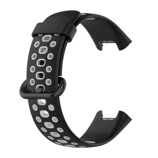 For Xiaomi Redmi Watch 2 Lite Two-Color Mixed Silicone Watch Band(Black+Grey) by buy2fix