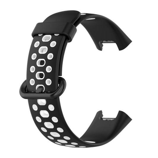 For Xiaomi Redmi Watch 2 Lite Two-Color Mixed Silicone Watch Band(Black+White) by buy2fix