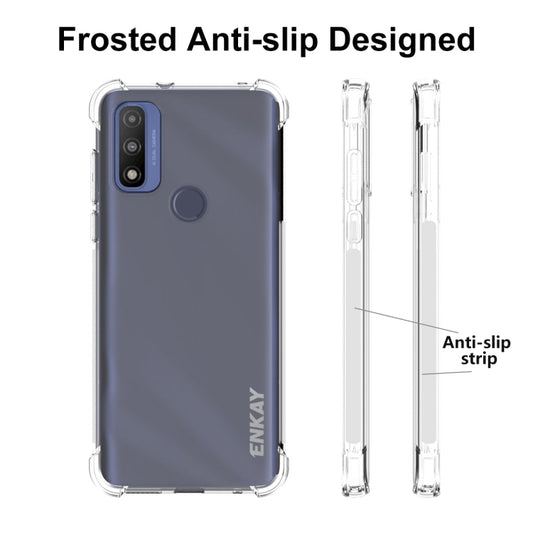 For Motorola G Pure ENKAY Transparent TPU Shockproof Case by ENKAY