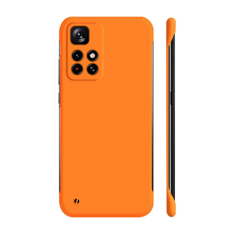 For Xiaomi Redmi Note 11 5G / Note 11T 5G Global / Note 11S 5G / Poco M4 Pro 5G Global ENKAY Matte Frameless Hard PC Phone Case(Orange) - Xiaomi Cases by ENKAY | Online Shopping UK | buy2fix