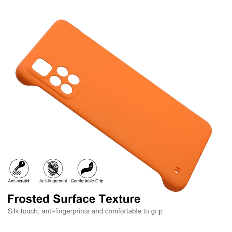 For Xiaomi Redmi Note 11 5G / Note 11T 5G Global / Note 11S 5G / Poco M4 Pro 5G Global ENKAY Matte Frameless Hard PC Phone Case(Orange) - Xiaomi Cases by ENKAY | Online Shopping UK | buy2fix