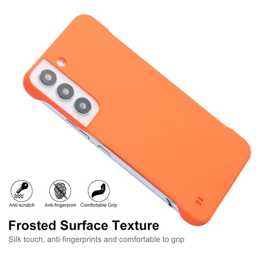 For Samsung Galaxy S22 5G ENKAY Matte Frameless Hard PC Case(Orange) by ENKAY
