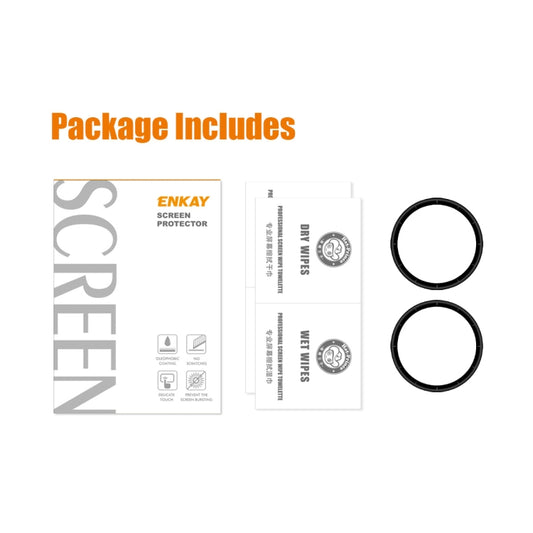 2 PCS For Xiaomi Watch S1 ENKAY Hat-Prince 3D Full Coverage Soft PC Edge + PMMA HD Protector Film by ENKAY