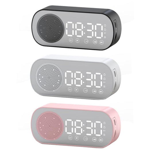 Z7 Digital Bluetooth 5.0 Speaker Multi-function Mirror Alarm Clock FM Radio(Black) - Desktop Speaker by buy2fix | Online Shopping UK | buy2fix