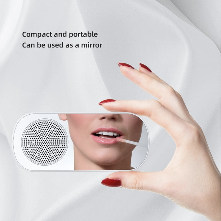 Z7 Digital Bluetooth 5.0 Speaker Multi-function Mirror Alarm Clock FM Radio(White) - Desktop Speaker by buy2fix | Online Shopping UK | buy2fix