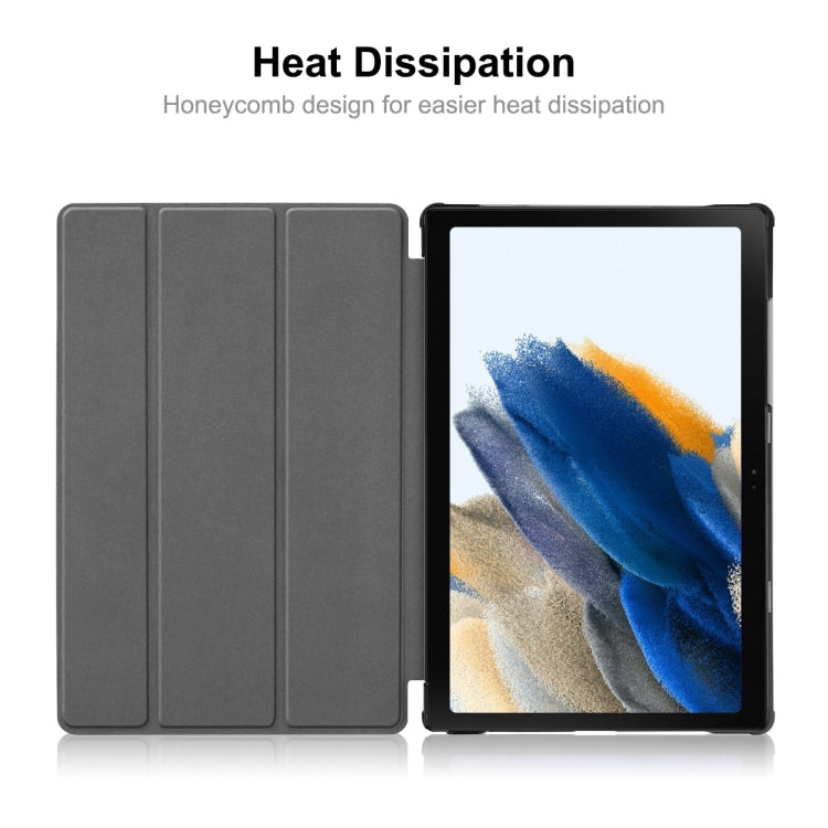 For Samsung Galaxy Tab A8 10.5 2021 ENKAY Custer Texture Leather Smart Tablet Case(Light Blue) - Other Galaxy Tab PC by ENKAY | Online Shopping UK | buy2fix